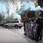 Украина: пикет анархистов возле Посольства РБ в Киеве