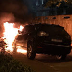 В Киеве анархисты подпалили Lexus, зампредседателя ЕПУ Грачева