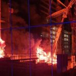 Лейпциг, Германия: поджог трёх строительных кранов и экскаватора