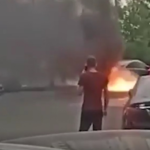 Поджог автомобиля в Москве